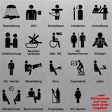 thumbnail of Individuelle Piktogrammschilder, Alu, eloxiert, 400x201 mm