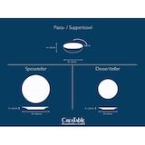 thumbnail of CreaTable Arabesque Rot Kombiservice 18-tlg Steingut