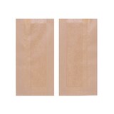 thumbnail of 1000x Bäckerfaltenbeutel 120 + 50 x 230 mm braun (427)