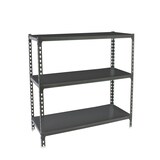 thumbnail of Simonclick schraubenloses Metallregal 3 Böden. Farbe ANTHRAZIT/ANTHRAZIT 900x1200x300 mm