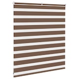 thumbnail of vidaXL Doppelrollo Braun 120x100 cm Stoffbreite 115,9 cm Polyester