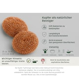 thumbnail of 10er Set Kupfer Topfreiniger Verkupfert - Robuste Scheuerschwamm Kupferspirale Topfkratzer - 80mm Ø - Für Töpfe Pfannen Backbleche - Effektive