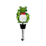 thumbnail of Flaschenverschluss Frosch für Champagner, Wein und Sekt, Höhe 11 cm, Muranoglas-Art, Handarbeit