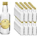 thumbnail of 100 Mini Botellas de Vidrio 40ml para Alcohol, Recuerdos de Boda, Whisky, Ron, Salsas, Detalles Originales para Invitados
