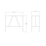 thumbnail of Skye Decor, Tibet- Tibet SSE, Eichenfarbig,,Schwarz, Couchtische, 92x100x45 cm, 100% Melaminbeschichtete Partikelplatte