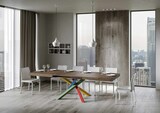 thumbnail of Ausziehbarer Tisch 90x120/224 cm Volantis Noce Gestell 4/B