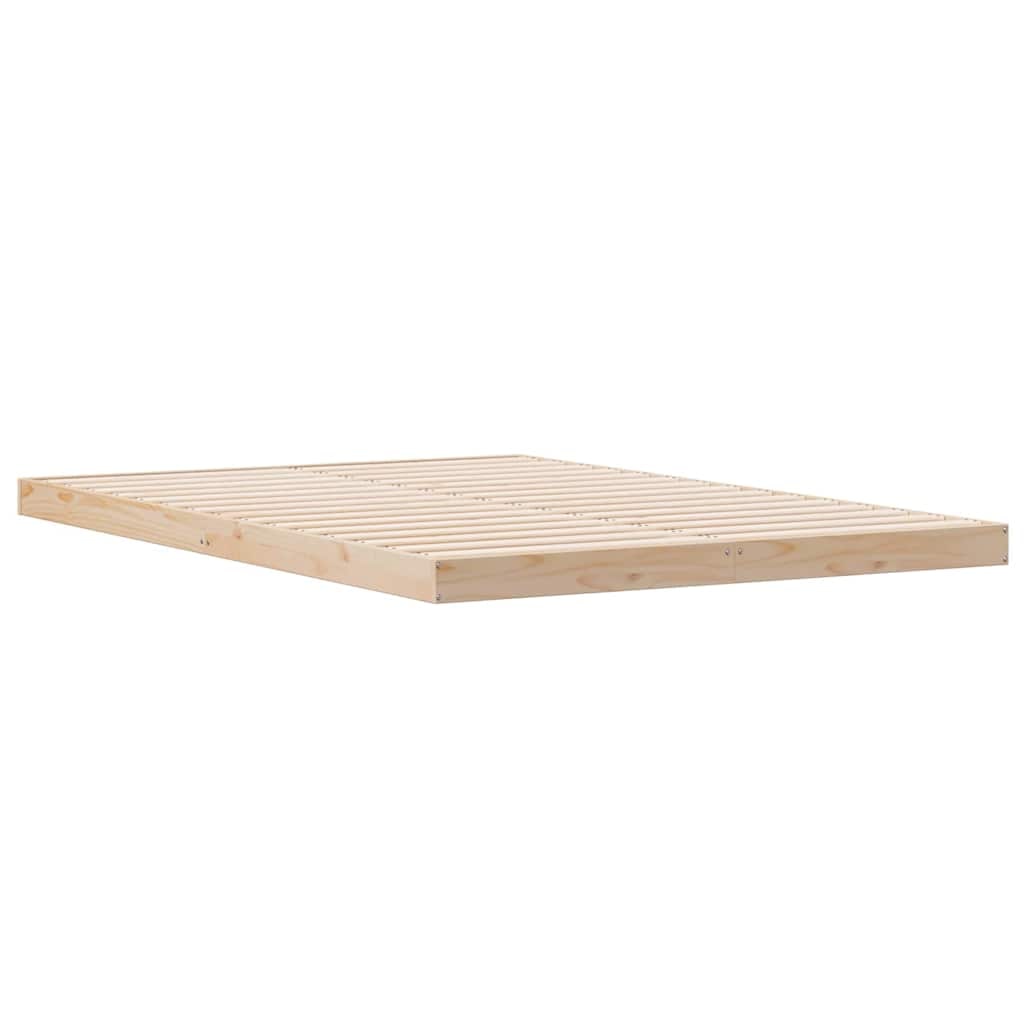 vidaXL Bedframe Naturel 160 x 220 cm Massief grenenhout