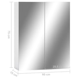 thumbnail of Helloshop26 - Armoire à miroir de salle de bain 60 x 15 x 75 cm mdf blanc 02_0006717