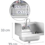 thumbnail of Royal Catering - Commerciële handwasbak - Incl. Armatuur
