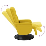 thumbnail of vidaXL Massagesessel mit Fußteil Gelb Samt