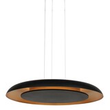 thumbnail of Steinhauer Pendelleuchte 2-fl. "Golden Veil" 4332ZW Schwarz + Gold