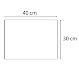 thumbnail of METRO Professional - 500 sets de table jetable en papier satiné gaufré - Format 30X40 cm - couleur rouge