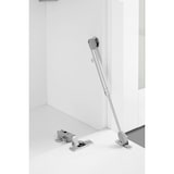 thumbnail of Dmora Parete attrezzata Luigi, Set salotto porta TV a 4 ante, Mobile soggiorno multiuso, 100% Made in Italy, Bianco lucido, con luce LED blu e vetrina