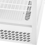 thumbnail of Romux® Kühlvitrine Weiß 2 Fachböden mit 2 Schiebetüren 100 Liter Zwangslufkühlung | Tischkühlvitrine Gebogenes Glas