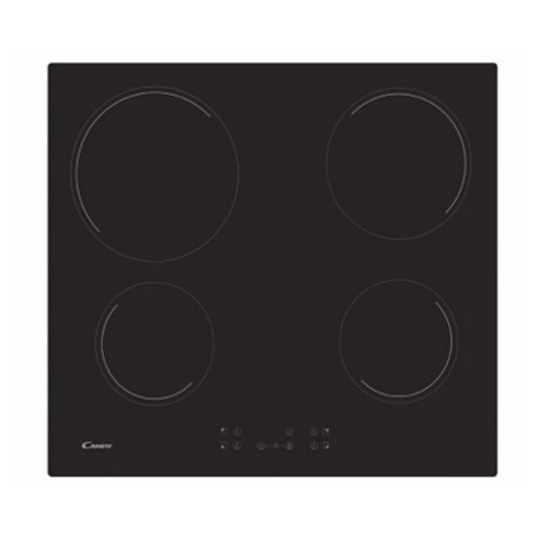 CANDY Table De Cuisson Vitrocéramique 4 Feux 6500w Noir cc64ch
