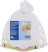 thumbnail of Zitronenserviertuch "Lemon Wrap" aus Baumwolle Ø 22 cm Weiss-Gelb 100 Stück