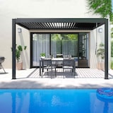 thumbnail of Pergola bioclimatica addossata 3x4 m e 1 tenda 2,66 x 2,34 m