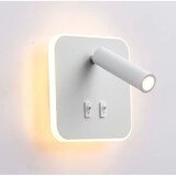 thumbnail of Applique murale LED orientable, blanc mat, 12W 1200 lumens, lumière chaude 3000K