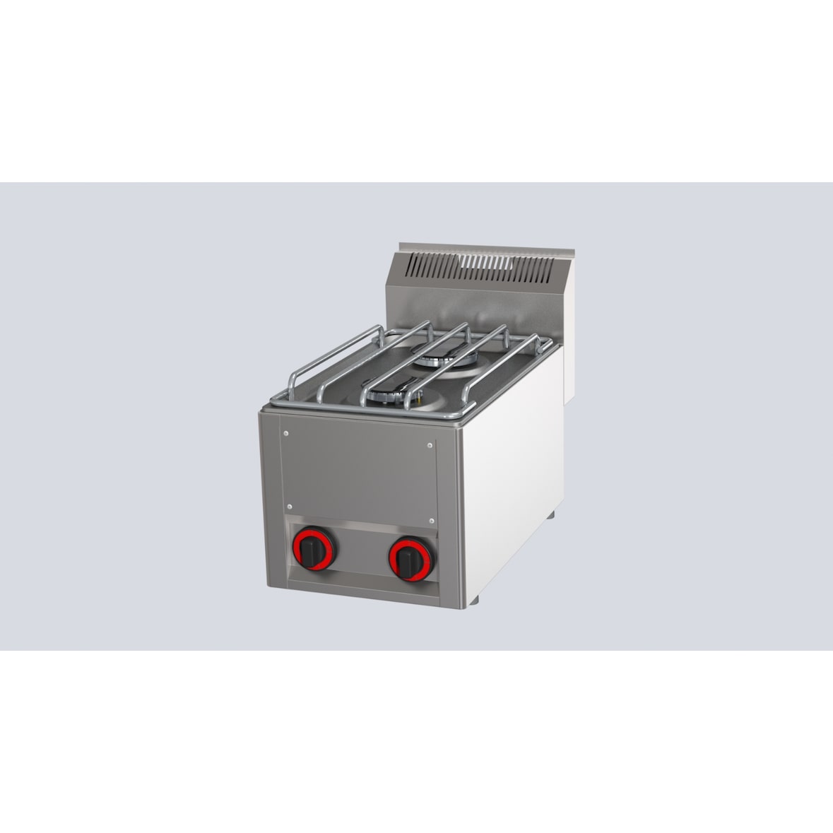 Gastro Gasherd 2-Brenner als Tischgerät 6,6 kw 330x600x290mm Gasbrenner