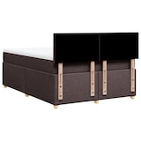 thumbnail of vidaXL Boxspringbett mit Matratze Dunkelbraun 140x200 cm Stoff