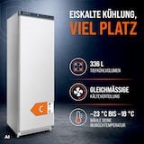 thumbnail of GastroHero Lagertiefkühlschrank ECO 400 336 Liter Weiß Umluftkühlung -23 bis -18 °C digitales Thermostat Gewerbe Tiefkühlschrank