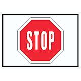 thumbnail of Stop Symbol Schild A6 (105x148mm)