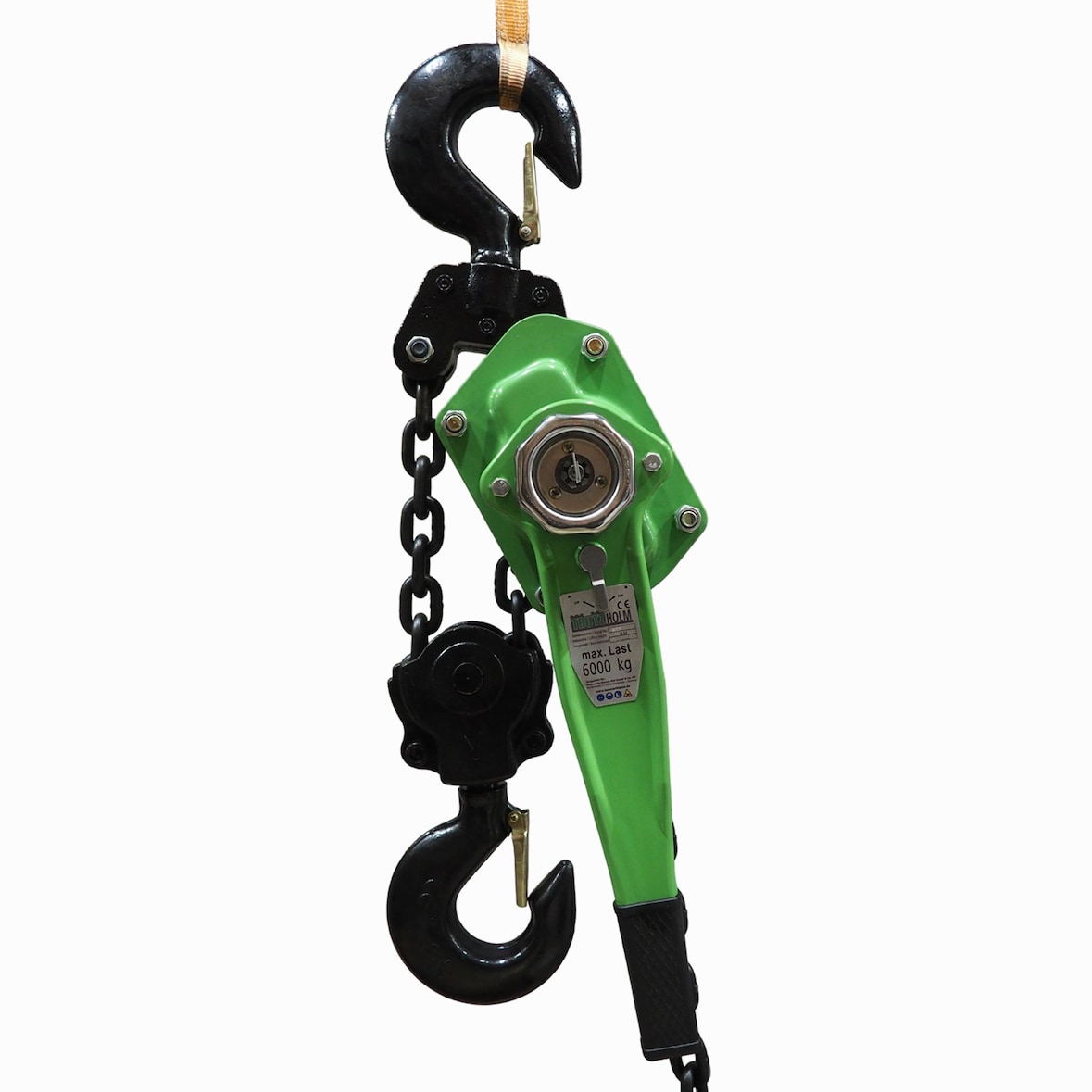 Ratschenzug 6 t Tragkraft - 3 m Hubhöhe Hebezug Kettenzug Hebelzug Flaschenzug