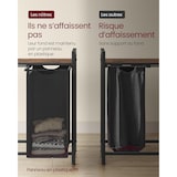 thumbnail of Helloshop26 - Panier à linge sale corbeille 3 compartiment bac avec 1 étagère de rangement sacs en amovible volume de chaque sac 38 12_0006771