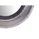 thumbnail of Wandspiegel 74 cm Metall Design Hängespiegel Silber, Aluminium Dekospiegel Rund mit Rahmen Hammerschlag, Spiegel Wand Groß, Flurspiegel