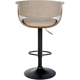 thumbnail of Taburete de bar Vestal Nogal/crema/Tela