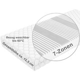 thumbnail of Matratze Basic 90x200cm weich, Höhe 12,5 cm, 7-Zonen, Bezug waschbar bis 60°C