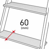 thumbnail of Escalera Tijera Doble Acceso Madera TM-DA con 8 Peldaños por cada lado