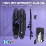 thumbnail of ECD Germany Aufblasbares SUP Board mit Kajaksitz 320 × 82 × 15 cm Schwarz – Komplettset mit Pumpe, Tragetasche & Zubehör, PVC Board bis 120 kg, Surf-
