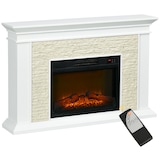 thumbnail of HOMCOM Lareira Elétrica 1800W com Efeito de Chama Temporizador Semanal e Proteção Contra Superaquecimento 120x24x80 cm Branco