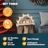 thumbnail of Monzana Schwibbogen Landschaft Holz Hellbraun LED Beleuchtet Weihnachten Deko Weihnachtsbogen Lichterbogen