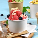 thumbnail of BIOZOYG 50 Stück Eisbecher Pappe 200 ml weiß - umweltfreundlich, recycelbar, plastikfrei - Joghurtbecher, Papierbecher