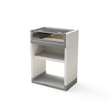 thumbnail of MF - VENIT FLEX Plus Inox-Modell gemauerter Grill für Holz und Holzkohle (Grau/Weiß - 78 x 47 x 106 cm) REF: T01050