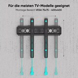 thumbnail of ONKRON feste TV-Wandhalterung für 35-65 Zoll TVs (bis 68 kg), ultra-slim, flach, VESA 75x75-400x400, schwarz, Modell FM5-B