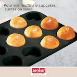 thumbnail of Moule à muffins 12 empreintes 38 x 26 cm Zenker Black Metallic
