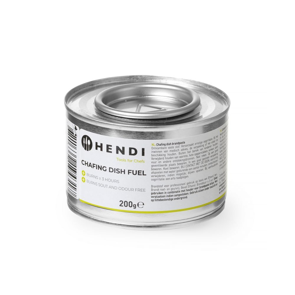 Pasta combustible para frotadores (Nl/De/Fr/En), Hendi, 12 piezas