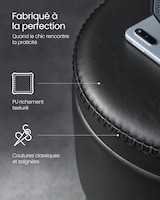 thumbnail of Helloshop26 - 360° drehbarer Barhocker höhenverstellbar mit Stauraum PU-Leder mit modernen Ziernähten für Küche/Bar einfache 12_0005375
