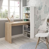 thumbnail of Mesa De Escritorio Con Armario 120x144x50cm Blanco Artik/roble