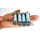 thumbnail of Elektrisch zonnescherm met cassette T124, 5x3m oprolbaar doek ~ crème acryl