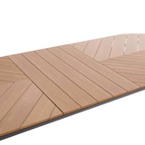 thumbnail of Table de terrasse extensible rectangulaire 220/280 cm 8 à 12 places effet bois