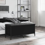 thumbnail of vidaXL Opbergbankje 102x42x45 cm bewerkt hout zwart