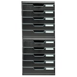 thumbnail of Exacompta 301414D 1x MODULO modulaire ladenbox met 5 gesloten laden voor A4+ documenten, Ecoblack, zwart