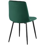 thumbnail of Cadeira de jantar Clairton veludo/verde escuro