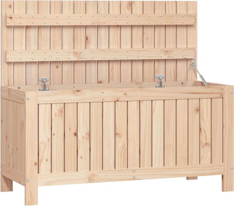 Helloshop26 - Gartenaufbewahrungsbox 108 x 42,5 x 54 cm Kiefernholz massiv