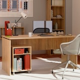 thumbnail of Briebe Escritorio, Mesa de Ordenador Oficina, Estudio 76 x 155 x 68 cm, Despacho, Habitación, Desk, Zenith, BRI-14117, Madera