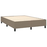 thumbnail of vidaXL Boxspringbett mit Matratze & LED Taupe 140x200 cm Stoff